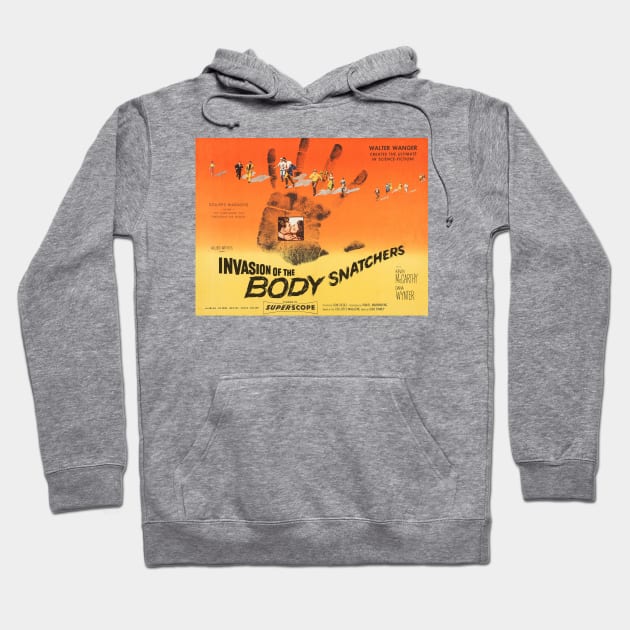 Invasion of the Body Snatchers Movie Poster Hoodie by MovieFunTime